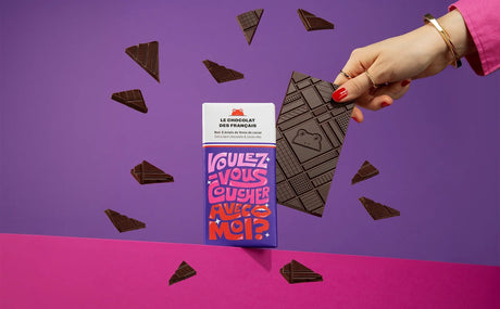 Le Chocolat des Francais - Dark Chocolate Bar Voulez-vous