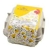 Le Petit Duc - Box of 4 Eggshells filled with chocolate praline & bits of hazelnuts & crepes dentelles