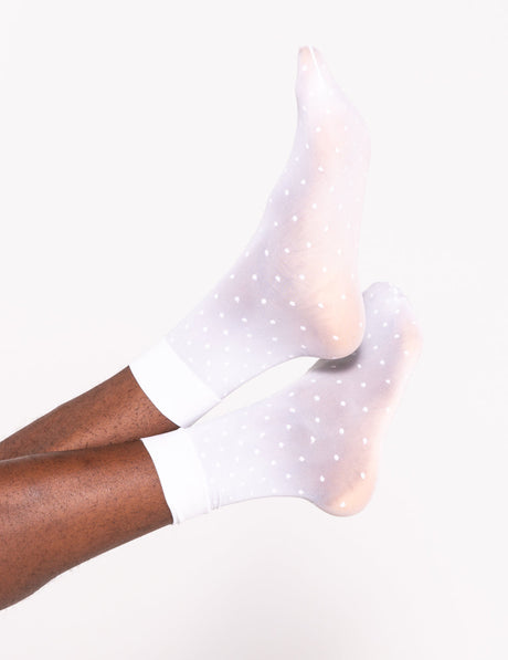 Petite dots blanc socks