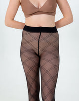 French Plaid Tights