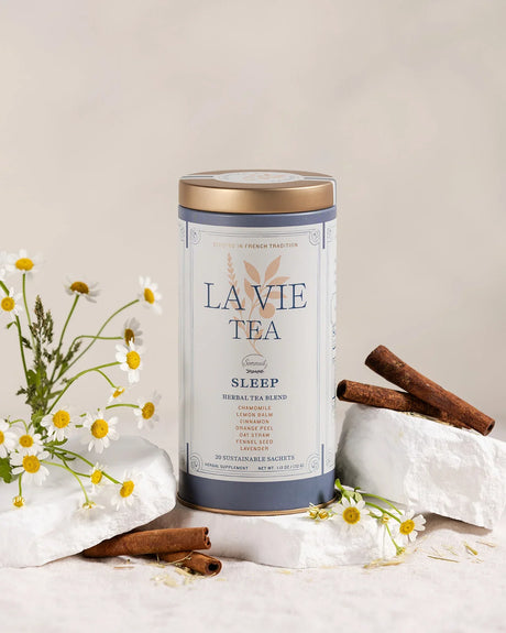 Sleep Herbal Tea – Chamomile, Lemon Balm & Lavender – La Vie Tea