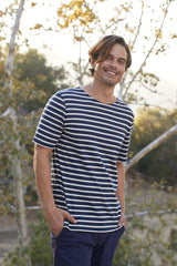 Levant Breton Shirt (NAVY / ECRU)