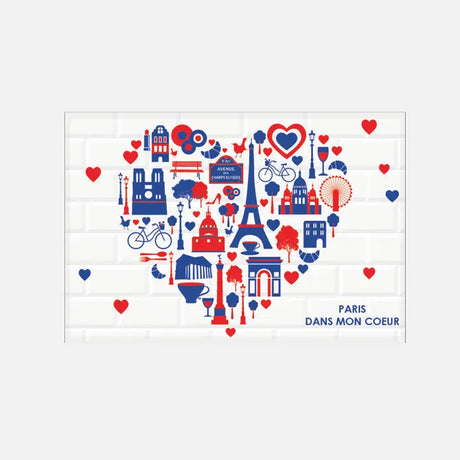 Paris Heart Magnet