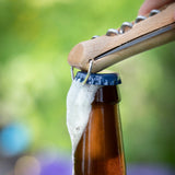 Iconic No.10 Corkscrew Stainless Steel Folding Knife with Bottle Opener
