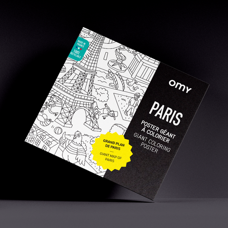 Paris - Giant coloring poster
