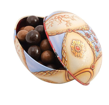 Chocolate bonbons filled Eggs Faberge