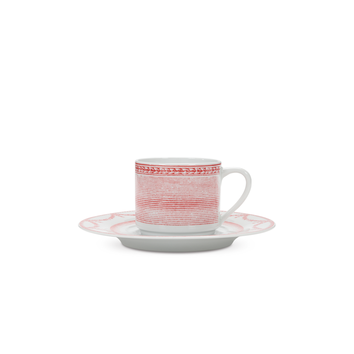 Pillivuyt Grand Siecle Tea Cup and Saucer, Set of 4