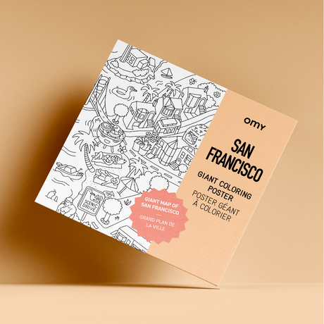 San francisco - Giant coloring poster