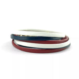 Gustave double wrap leather bracelet