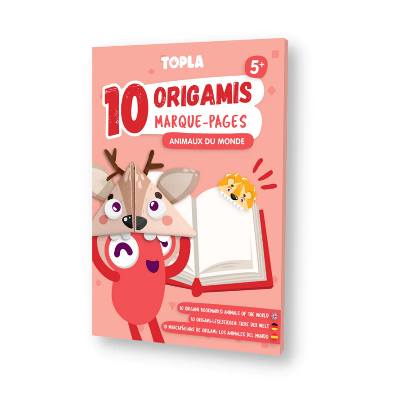 10 Origami bookmarks Animals of the world