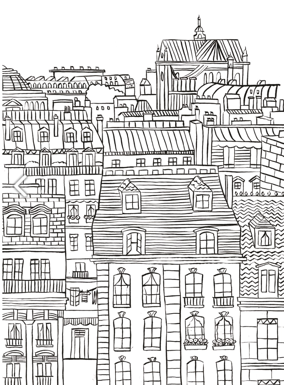 Iconic Paris Coloring Book : 24 Sights to Send and Frame