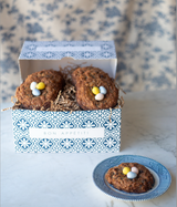 'Egg in a nest' oatmeal raisin cookie box by  Maman
