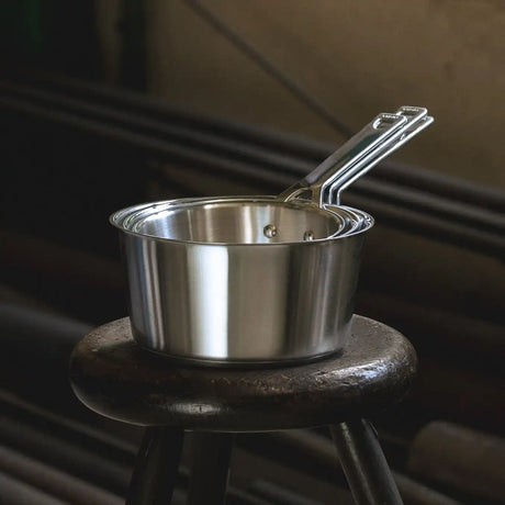 Cristel Set of 3 saucepans with glass lids