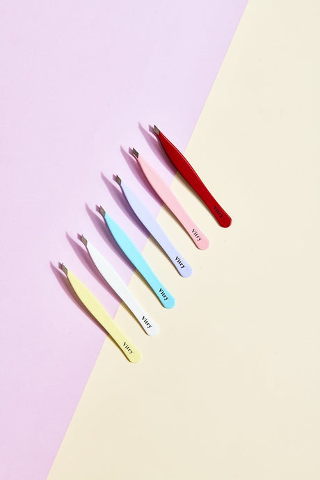 Stainless Steel Ceramic Tweezers | Slant Tip