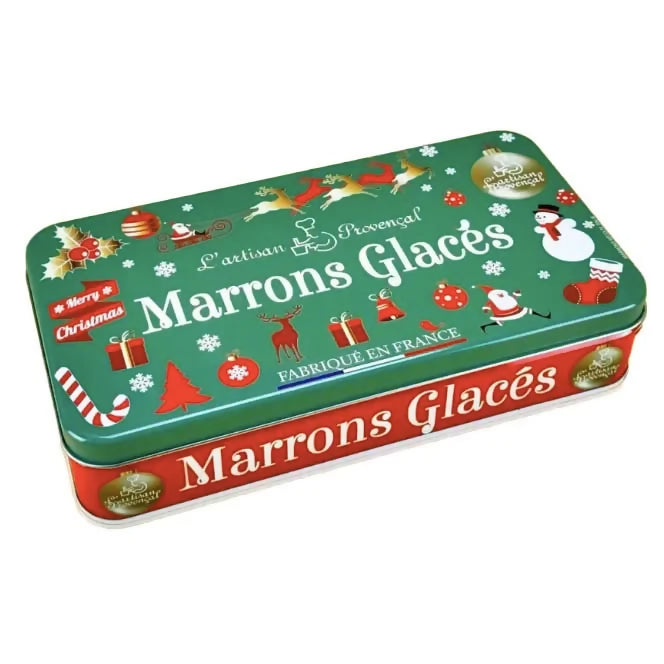 L'Artisan Provençal Marrons Glacés – Candied Chestnuts in Wooden Box