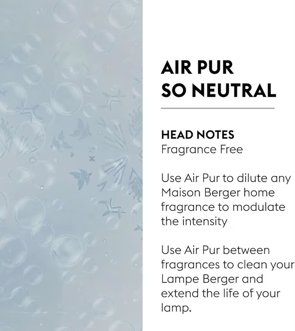 So Neutral Air Pur- Lampe Berger Home Fragrance Refill