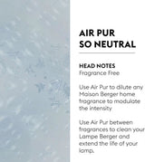 So Neutral Air Pur- Lampe Berger Home Fragrance Refill