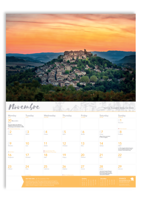 FRANCE 2026 CALENDAR