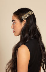 Rectangle Volume Barrette - French Classic