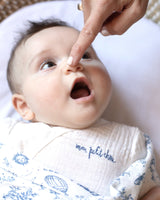 the popple bodysuit {cottontail muslin} by Maman