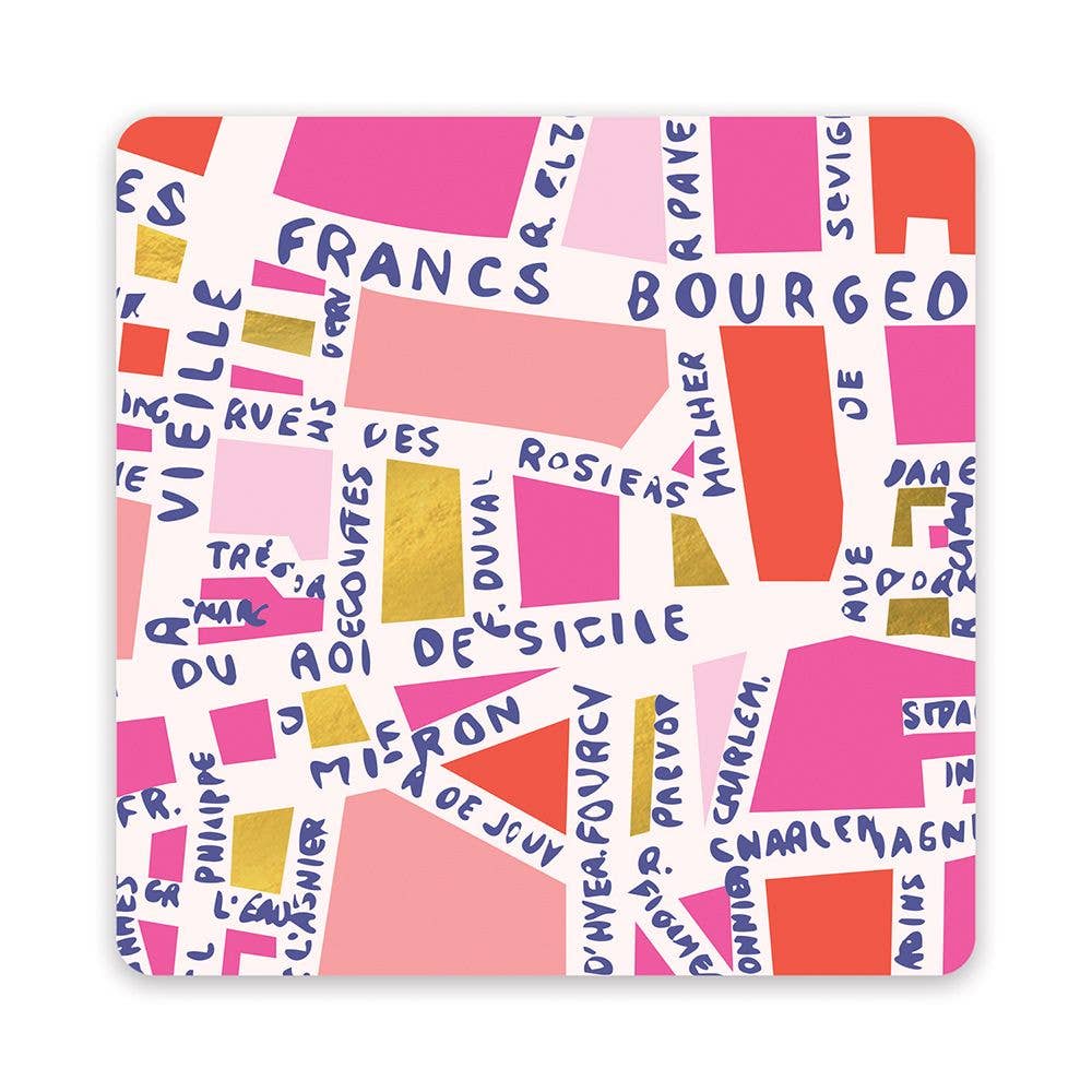 Rues de Paris Mini Note Card Set with Stickers