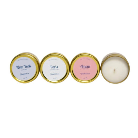 paris new york amour candles