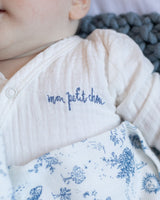 the popple bodysuit {cottontail muslin} by Maman