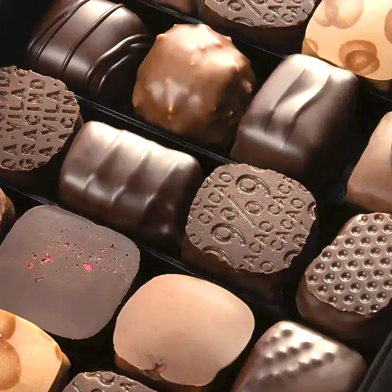 28-Piece Luxury Milk & Dark Chocolate Truffle Gift Box