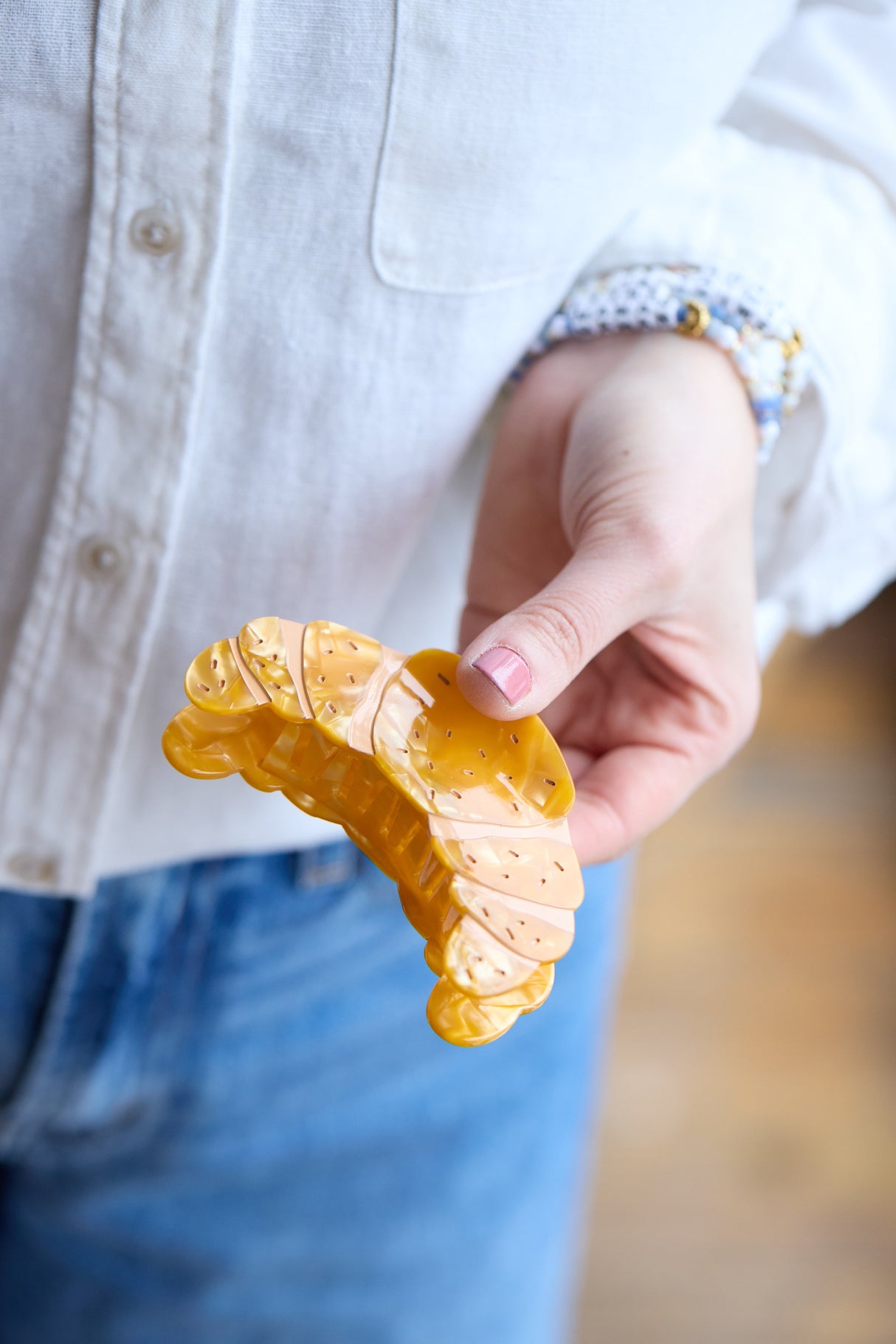 Le croissant hair clip by Maman