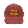 CROQUE MADAME Embroidered Corduroy Hat