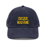 CROQUE MADAME Embroidered Corduroy Hat