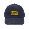 CROQUE MADAME Embroidered Corduroy Hat