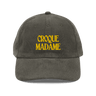 CROQUE MADAME Embroidered Corduroy Hat