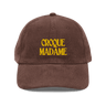 CROQUE MADAME Embroidered Corduroy Hat