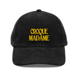 CROQUE MADAME Embroidered Corduroy Hat