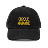 CROQUE MADAME Embroidered Corduroy Hat