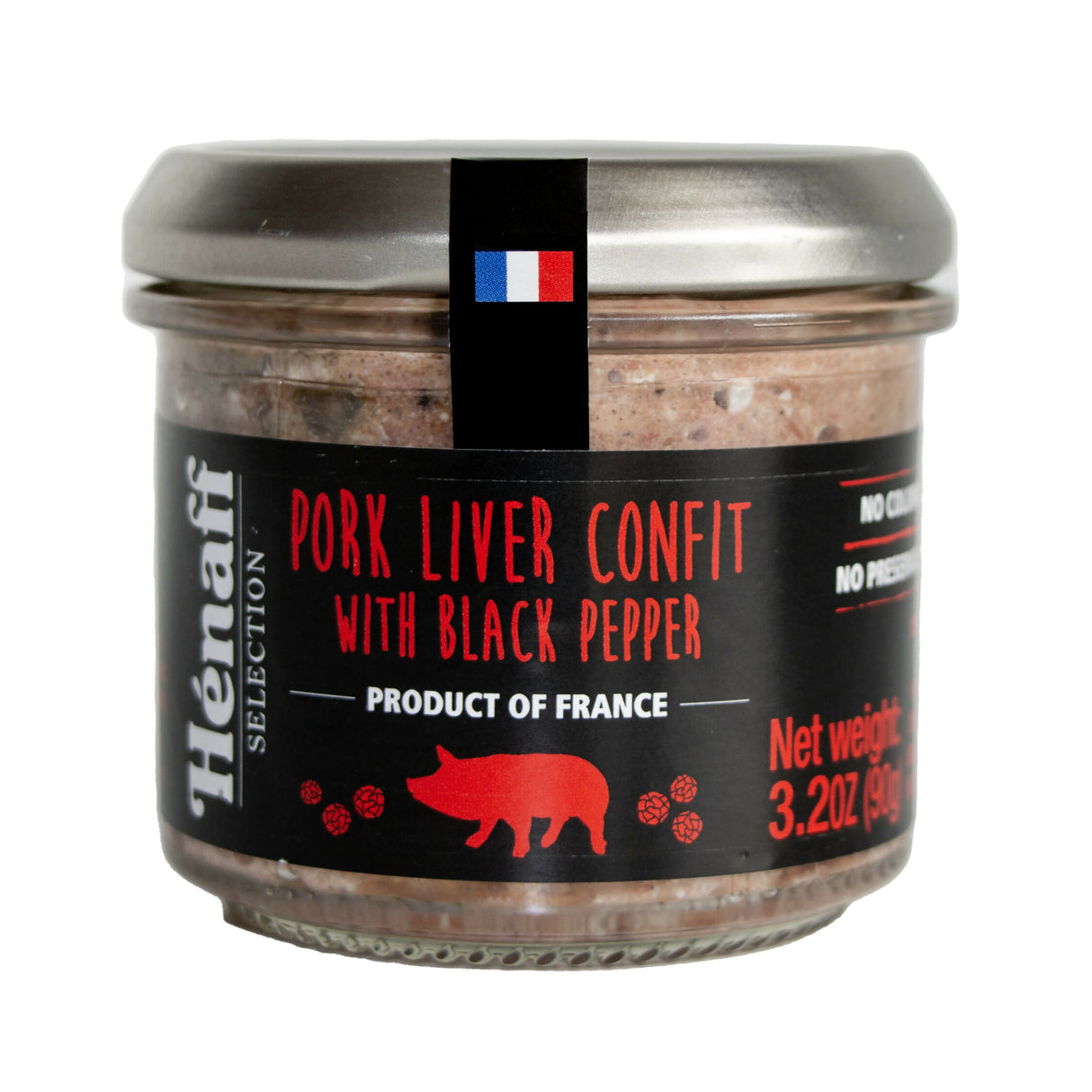 Pork Liver Confit with black pepper Jar - Hénaff