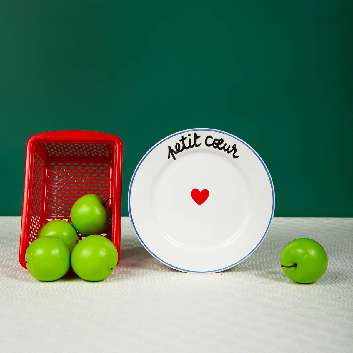 Petit Cœur French Dessert Plate
