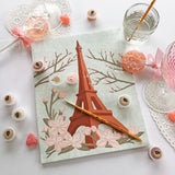 Eiffel Tower with Cherry Blossoms | 8x10 paint-by-number kit