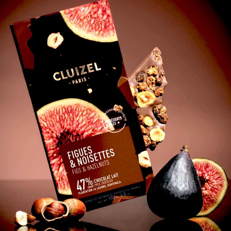 Fig & Hazelnut Chocolate Bar, 47%