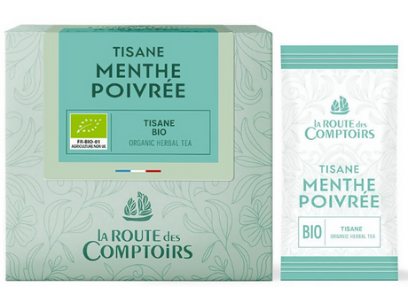Tea - Cafes Richard Organic Peppermint (Menthe Poivree) Herbal Tea