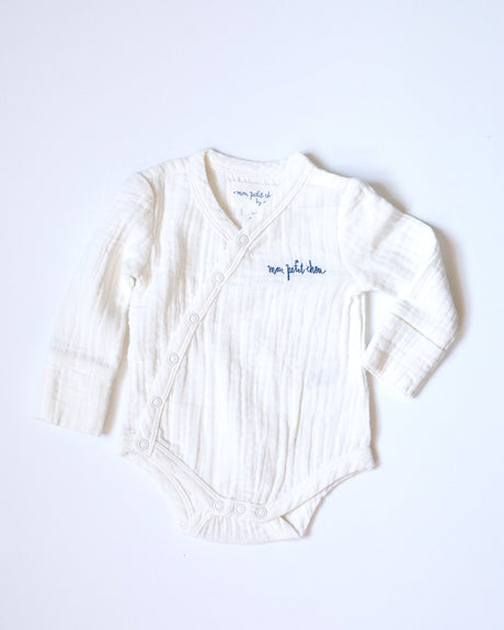 the popple bodysuit {cottontail muslin} by Maman