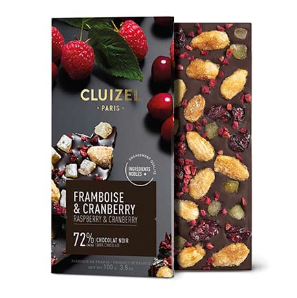 Dark Chocolate Bar, Framboise 72%