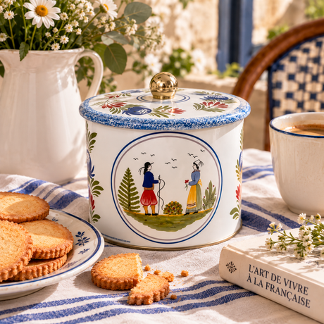 Maison Peltier Breton biscuits blue tin
