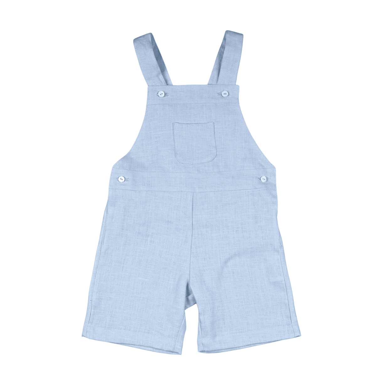 INEO | Boys Light Blue Linen Overalls