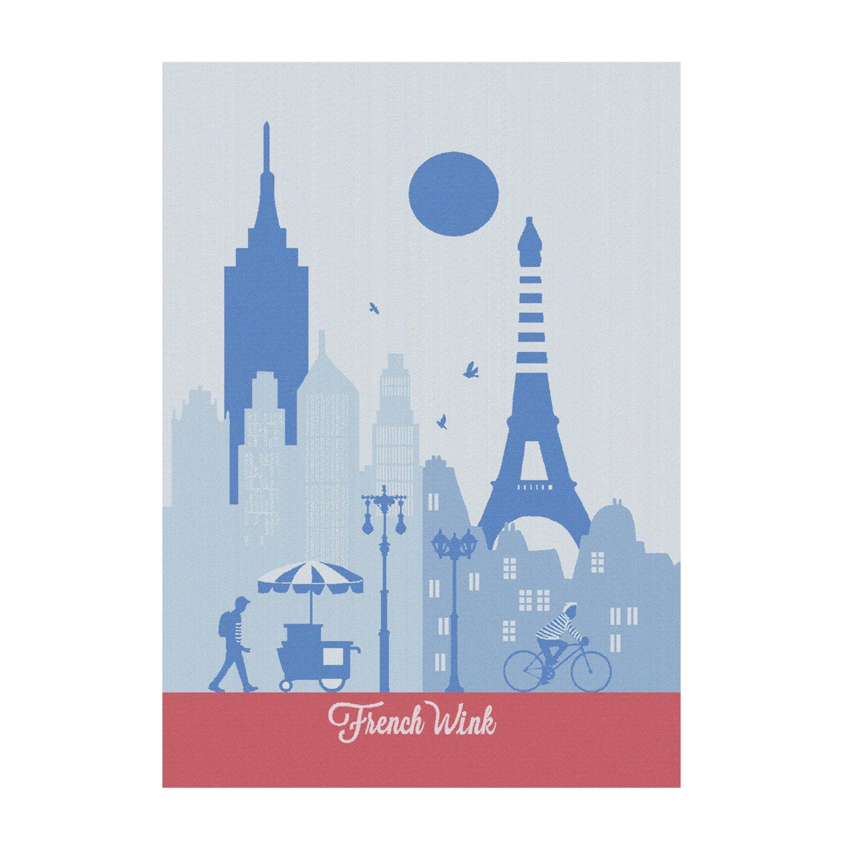 Paris New York Kitchen Towel