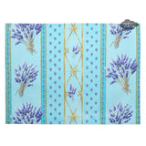 Lavender Blue Acrylic-Coated Cotton Reversible Placemat by Le Cluny