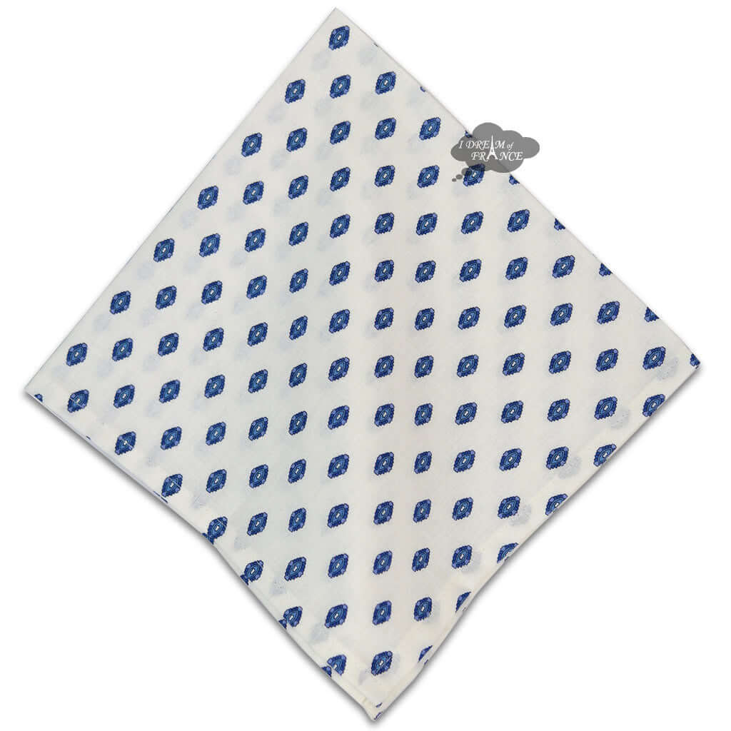 Lisa White Provence Cotton Napkin by Le Cluny