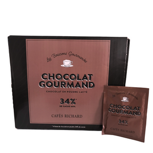 French Instant Hot Chocolate Packets by Cafés Richard – (about 100 Packets)