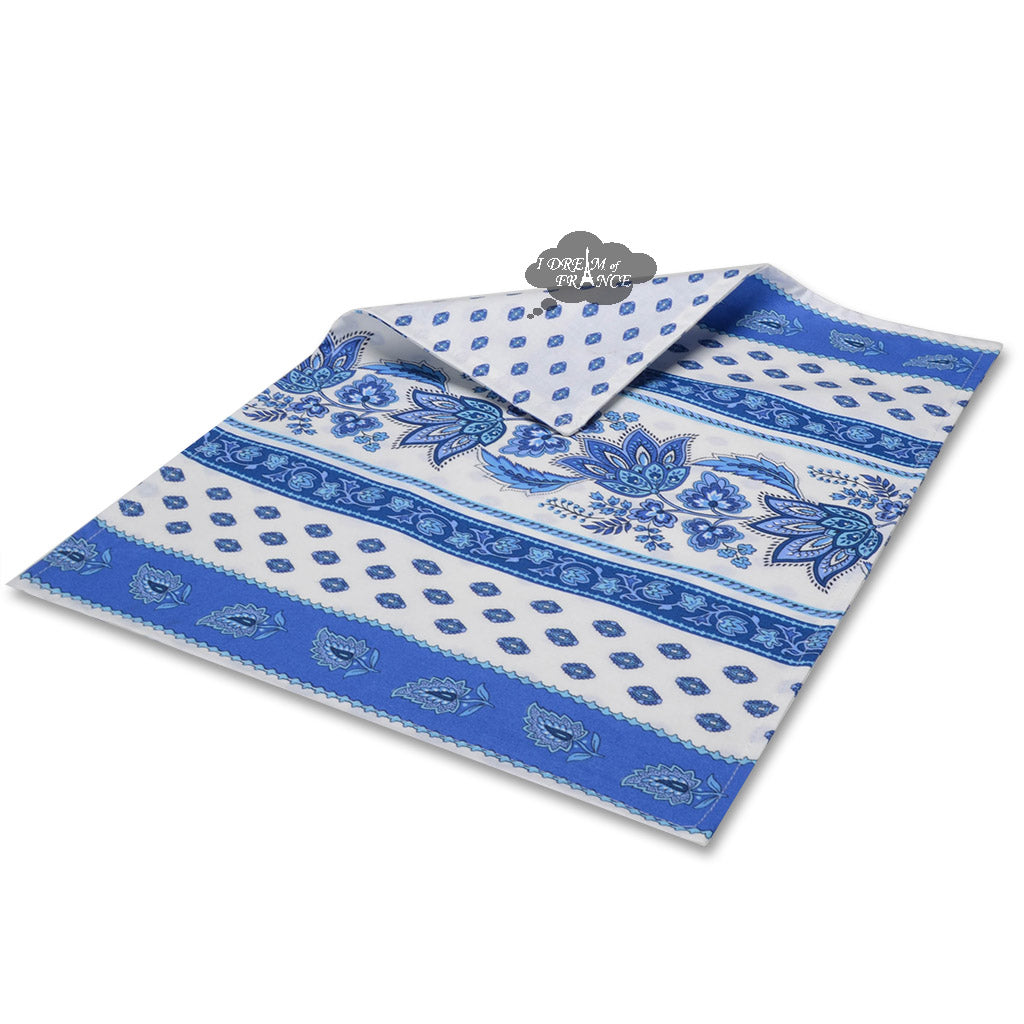 French Provencal placemat - Acrylic coated cotton - Spill-proof - Reversible - Lisa white | Le Cluny
